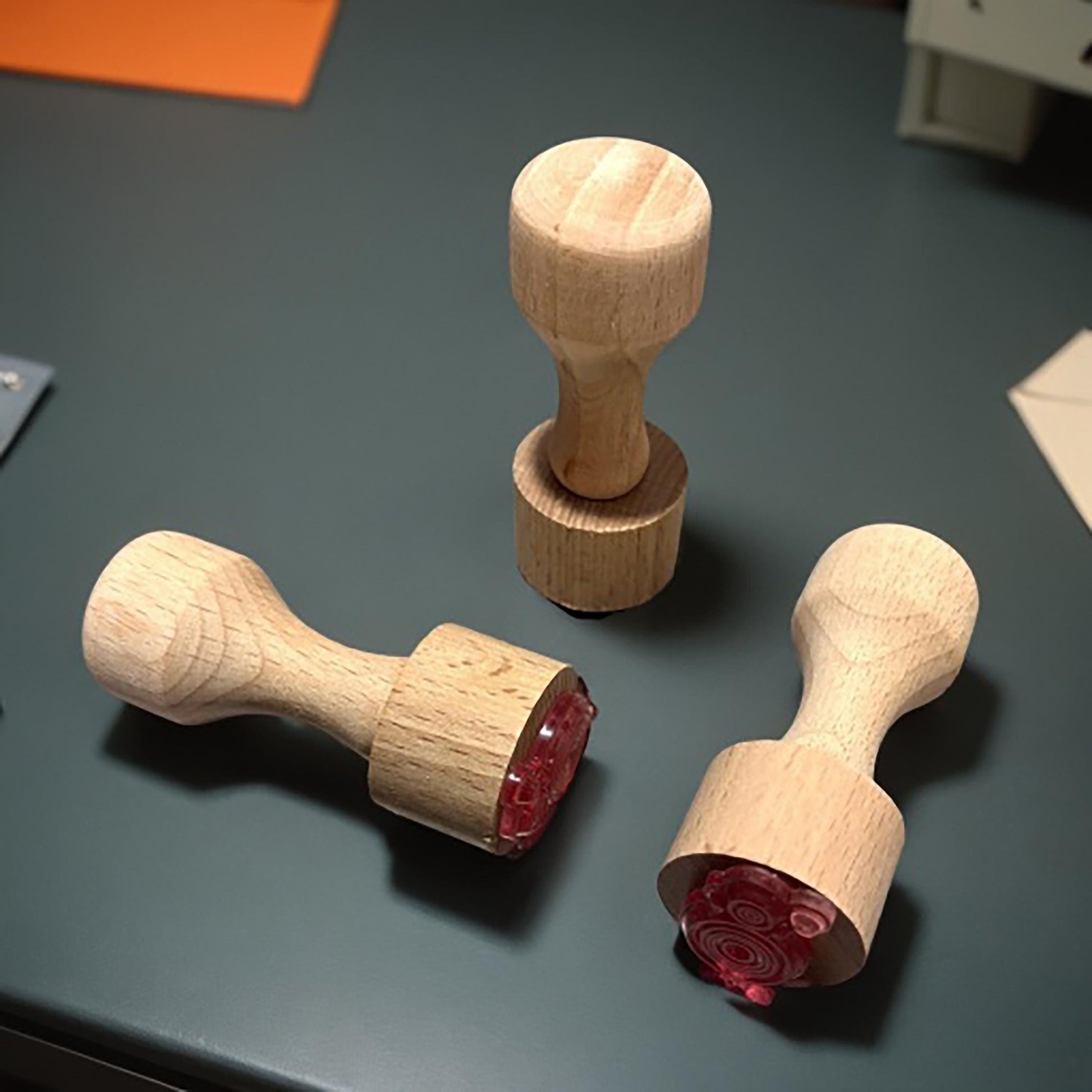 Enameling Supplies Stamp Wood Holder, great for enamel stamping