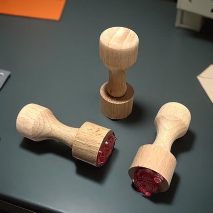 Enameling Supplies Stamp Wood Holder, great for enamel stamping