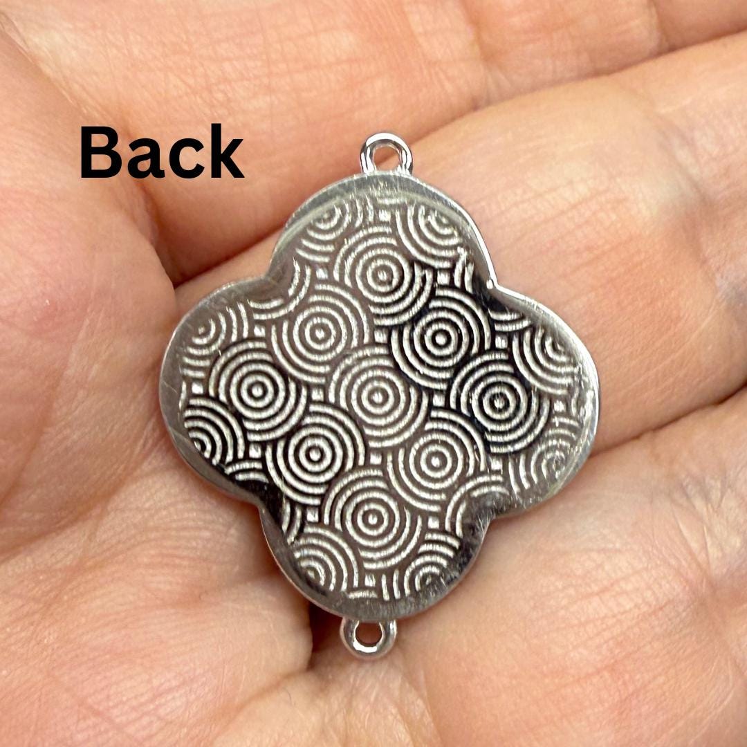 Fine Silver 999 Clover Blanks for Enameling, Just Add Enamel, Jewelry Craft Supplies