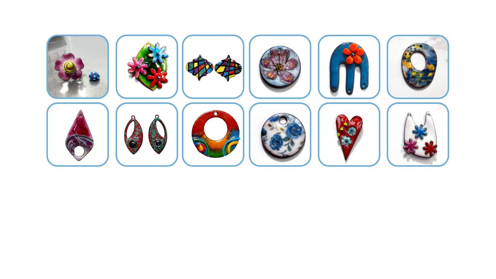 Tools Enamored with Enamel - Course and Material Kit - The magical synthesis of copper, enamel and glass in the flame for Lampworkers
