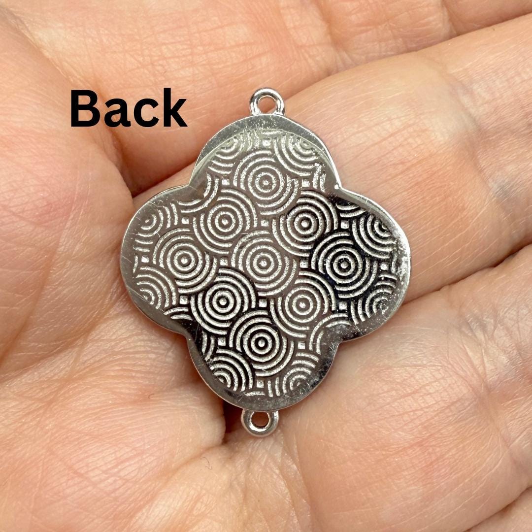 Fine Silver 999 Clover Blanks for Enameling, Just Add Enamel, Jewelry Craft Supplies