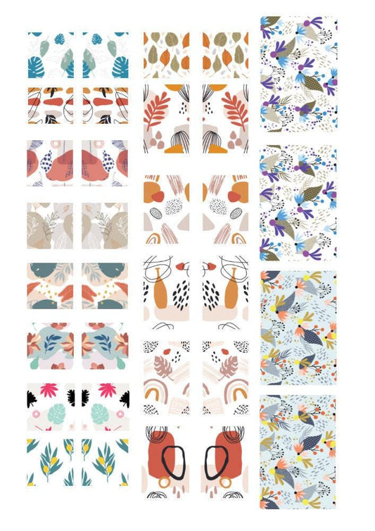 Decals, Abstract Ceramic decals - Enamel Decal - Fusible Decal - Glass Fusing Decal ~ Waterslide Decal - 5002