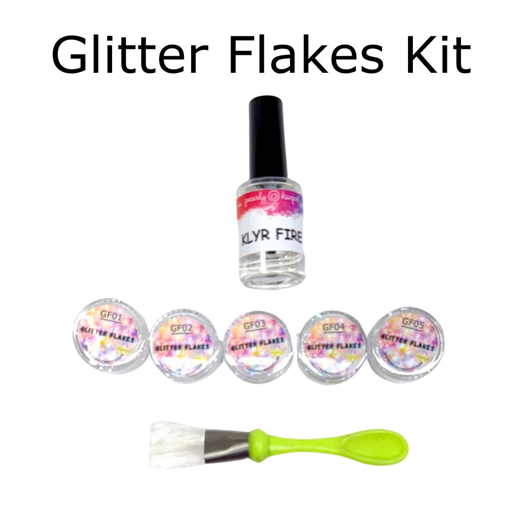 Glitter Flakes GF02 - LEAD FREE Iridescent Shifting Colors for Art, Enameling, and DIY Projects