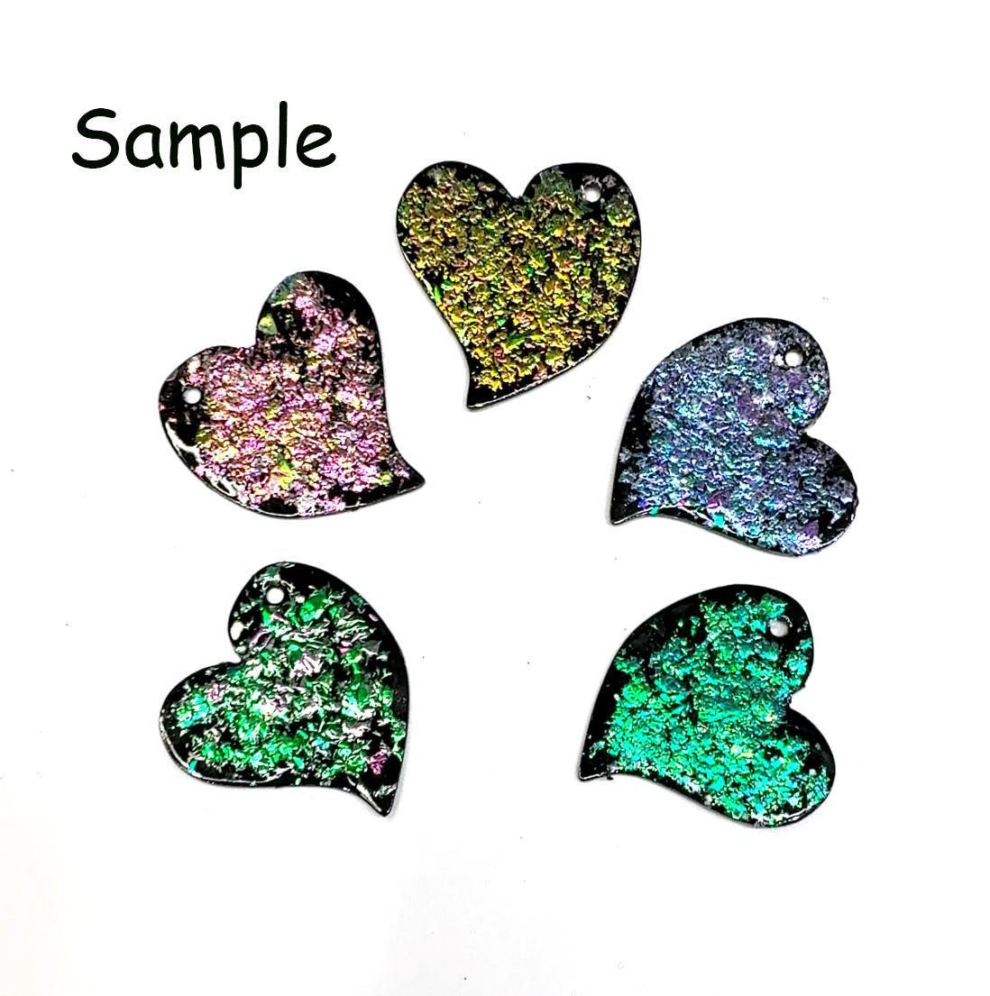 Glitter Flakes GF03 - LEAD FREE - Iridescent Shifting Colors for Art, Enameling, and DIY Projects