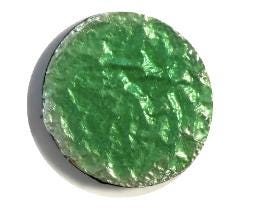 New Pearly's Enamel Powder #607 Transparent Lead-Free Grass Green 1oz (28gr.) Great for torch/kiln/Cloisonné and Wet Packing Enameling