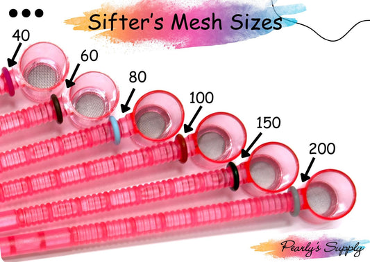 Enameling Sifters for copper/silver/gold enameling, lampwork beads, glass fusing, mesh 40 80 100 150 200, 0.5", 0.75", 1.25"