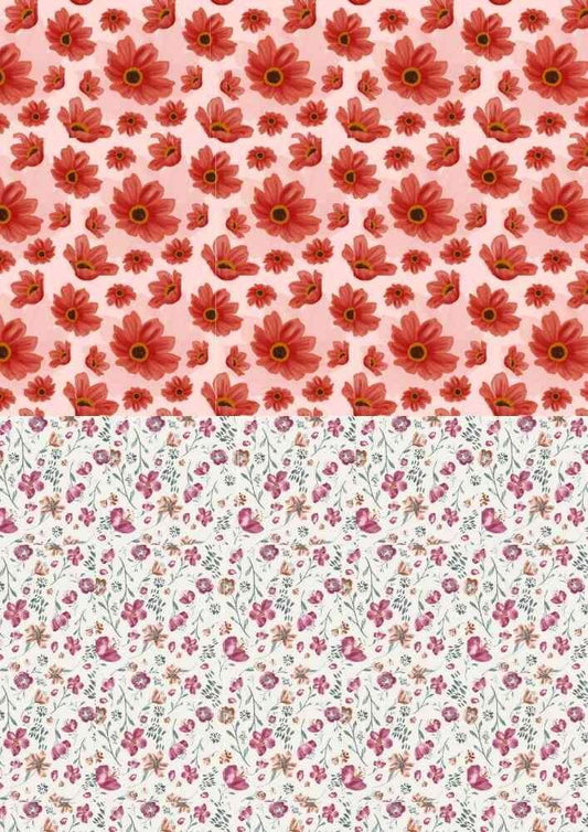Fusible Glass Decals Set, Ceramic Enamel Waterslide Decals 1011
