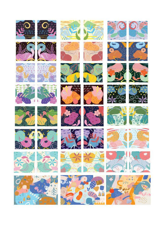 Abstract Art Ceramic and Enamel Decals, Glass Fusing Decals, Waterslide Image Transfers, Handcrafting Jewelry