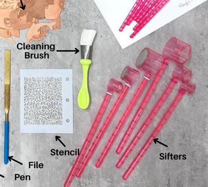 Enameling Supplies The Enamel Kit For Kiln Firing - Everything You Need to Start Your Enameling