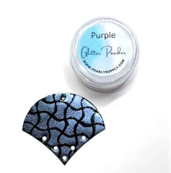 Blue Chameleon Glitter Powder - LEAD FREE- Iridescent Shifting Colors for Art, Enameling, and DIY Projects
