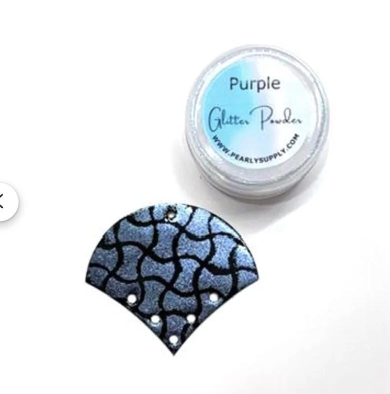 Turquoise Chameleon Glitter Powder - LEAD FREE - Iridescent Shifting Colors for Art, Enameling, and DIY Projects
