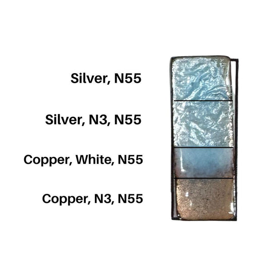New Enamel Powder No. N55 NINOMIYA Transparent Very Pale Water Blue 1oz. (28gr.) Great for torch/kiln/Cloisonné and Wet Packing Enameling