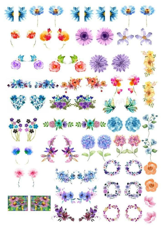 Decals, Ceramic decals - Enamel Decal - Fusible Decal - Glass Fusing Decal ~ Waterslide Decal - 3011