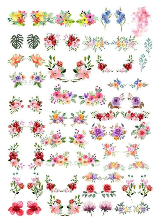 Decals, Ceramic decals - Enamel Decal - Fusible Decal - Glass Fusing Decal ~ Waterslide Decal - 3012