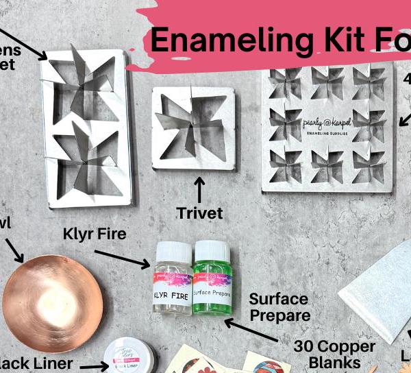 Enameling Supplies The Enamel Kit For Kiln Firing - Everything You Need to Start Your Enameling