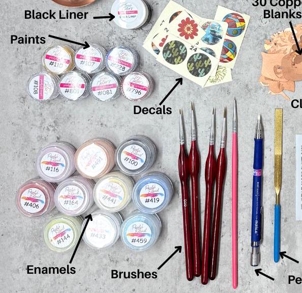 Enameling Supplies The Enamel Kit For Kiln Firing - Everything You Need to Start Your Enameling