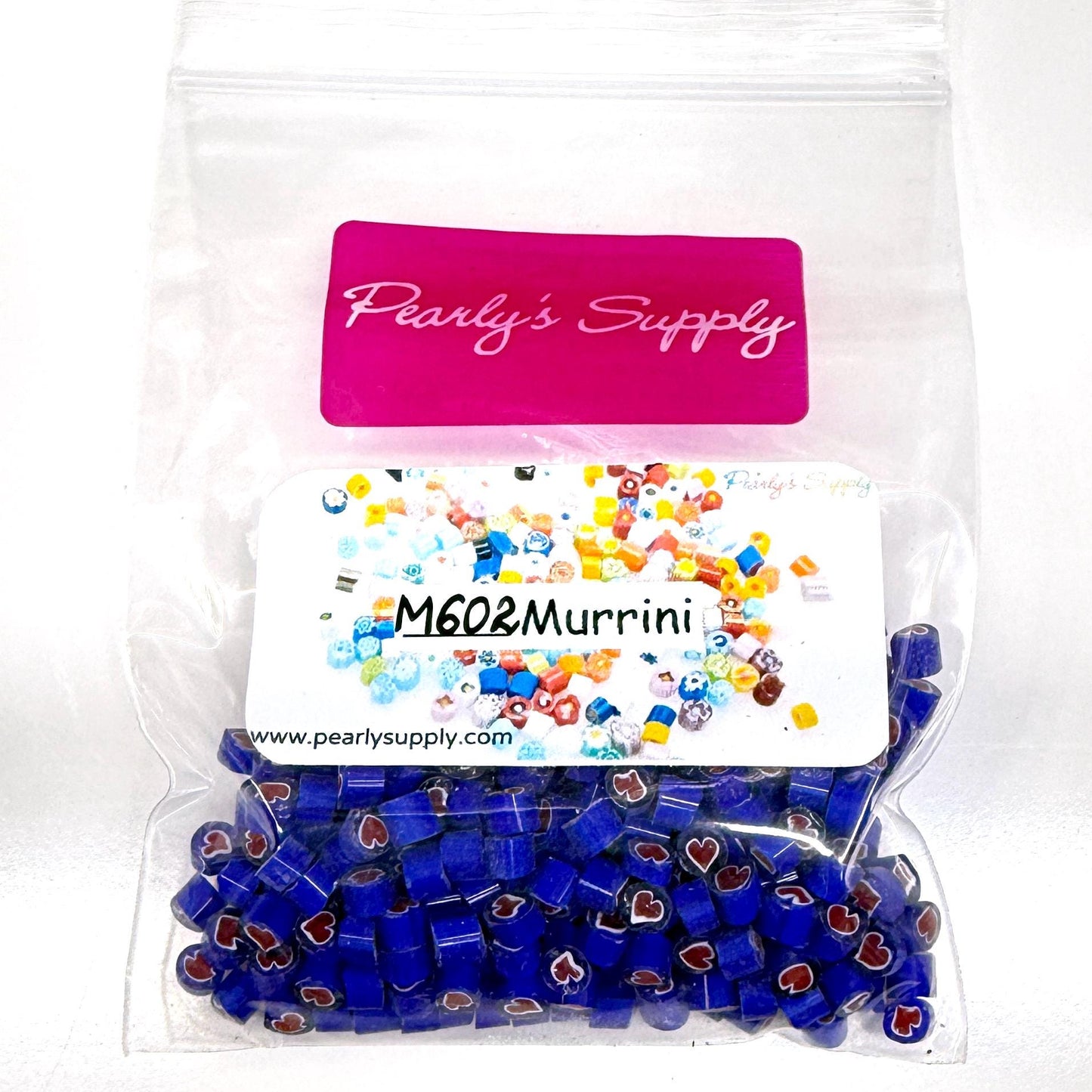 Glass Murrini – 1oz (28g) Mixed Slices | COE 104 | Lampwork, Enameling, Fusing, Jewelry Supplies - M602 - between 90-140 pcs 4-5mm