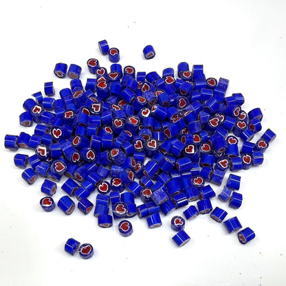 Glass Murrini – 1oz (28g) Mixed Slices | COE 104 | Lampwork, Enameling, Fusing, Jewelry Supplies - M602 - between 90-140 pcs 4-5mm