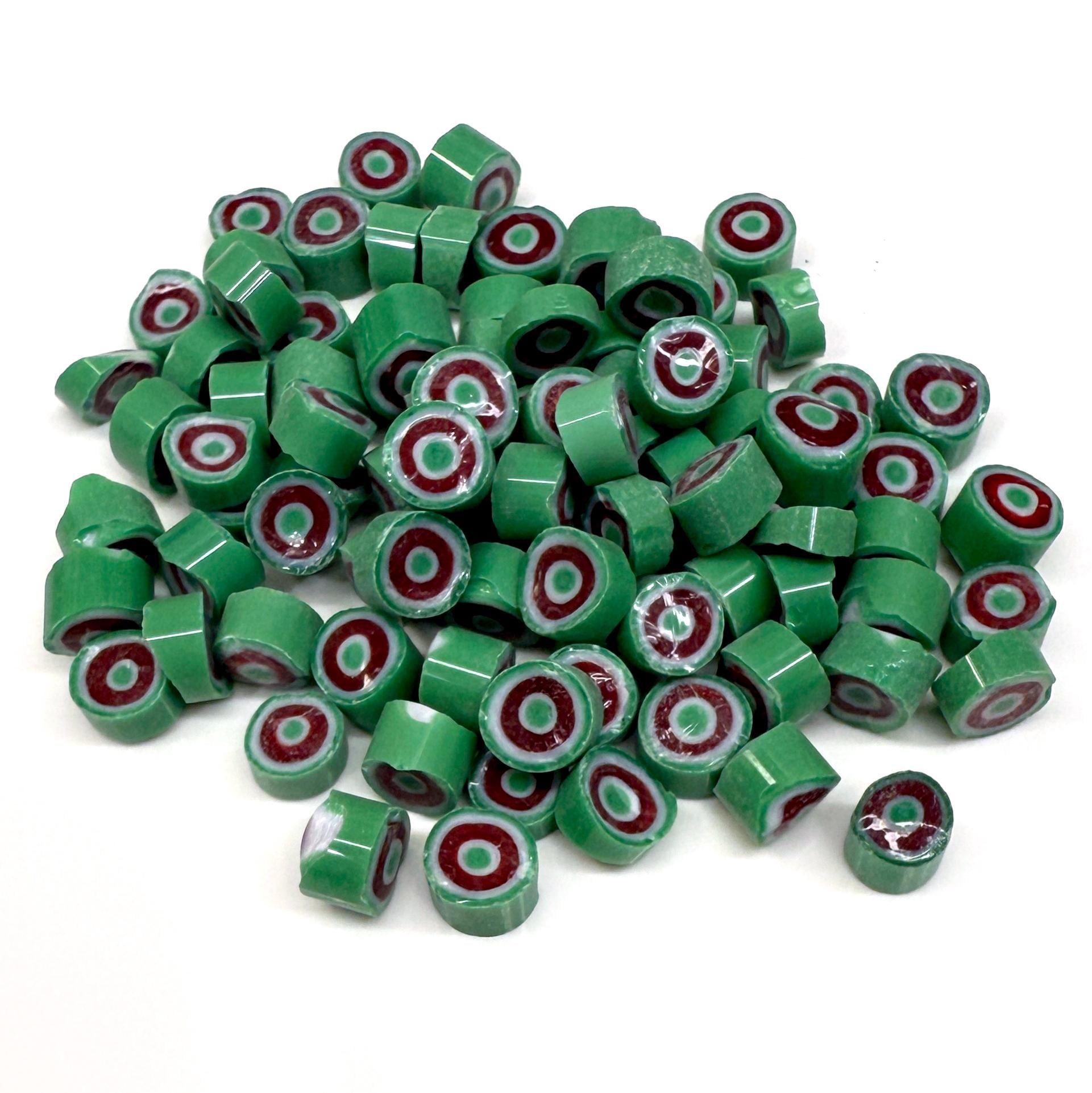 Glass Murrini – 1oz (28g) | COE 104 | Lampwork, Enameling, Fusing, Jewelry Supplies - M614 - between 90-140 pcs 5-6mm