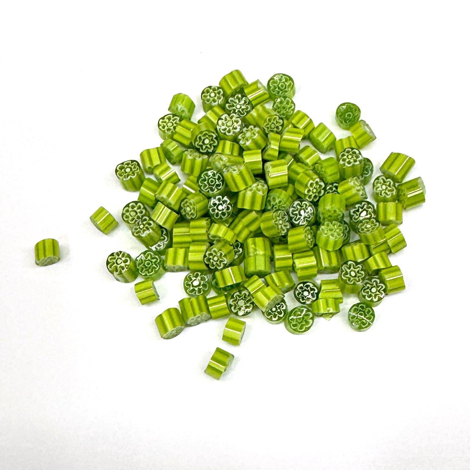 Glass Murrini – 1oz (28g) | COE 104 | Lampwork, Enameling, Fusing, Jewelry Supplies - M616 - between 90-140 pcs 5-6mm