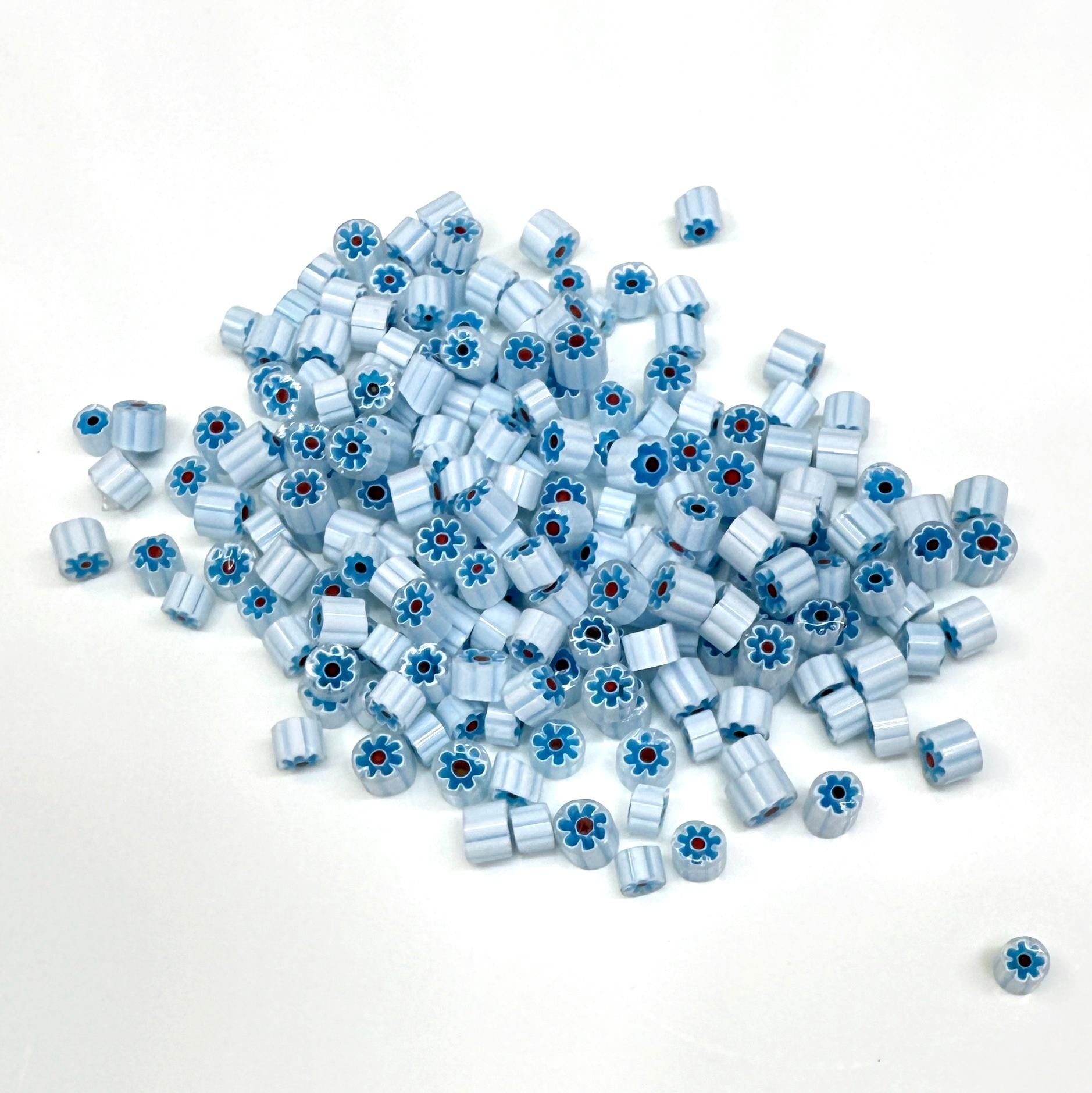 Glass Murrini – 1oz (28g) | COE 104 | Lampwork, Enameling, Fusing, Jewelry Supplies - M619 - between 90-140 pcs 4-5mm