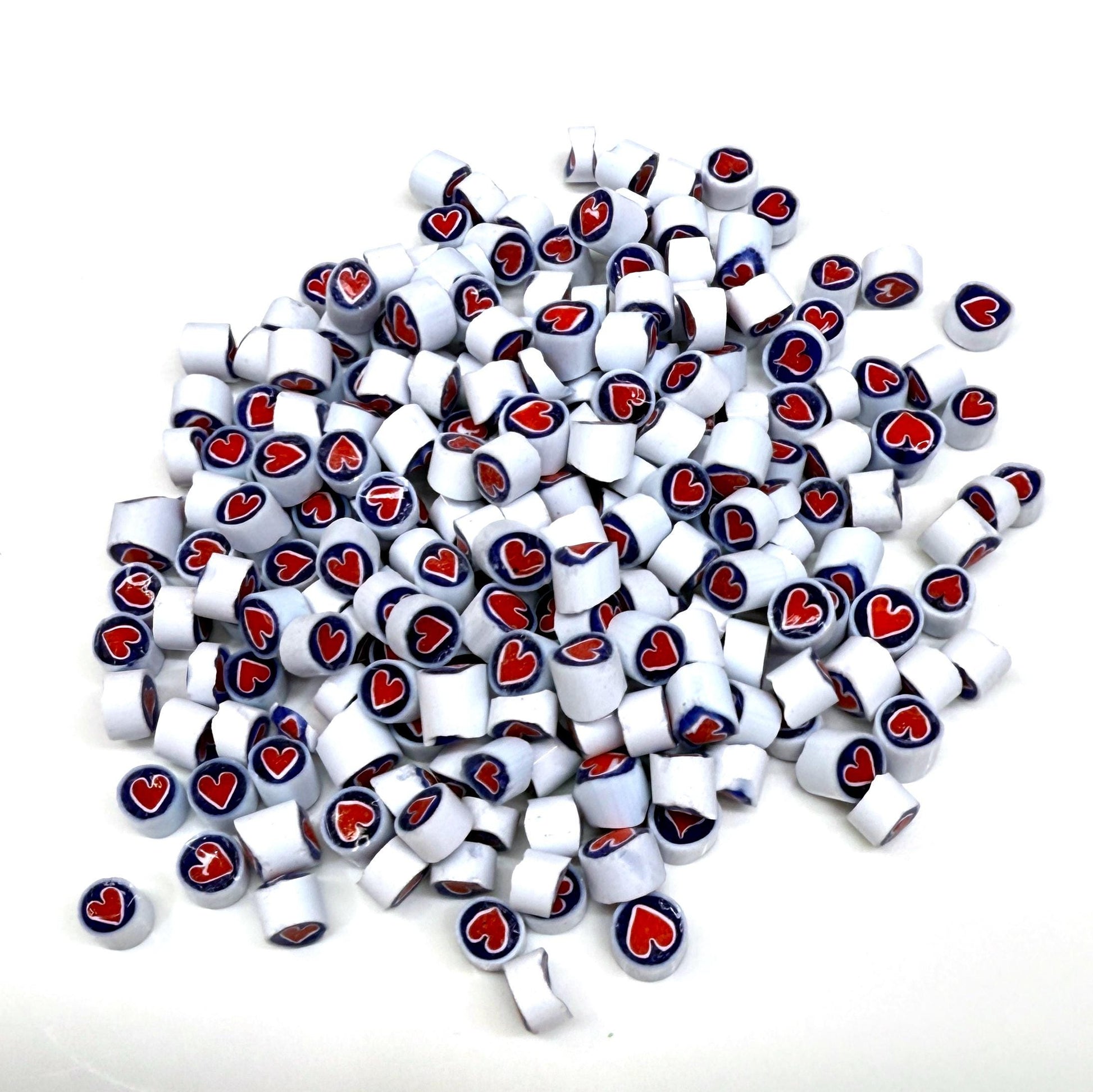 Glass Murrini – 1oz (28g) | COE 104 | Lampwork, Enameling, Fusing, Jewelry Supplies - M624- between 90-140 pcs 4-5mm