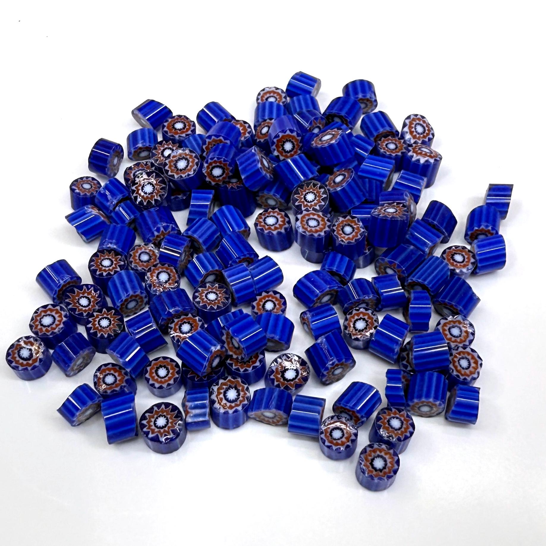 Glass Murrini – 1oz (28g) | COE 104 | Lampwork, Enameling, Fusing, Jewelry Supplies - M625- between 90-140 pcs 5-6mm