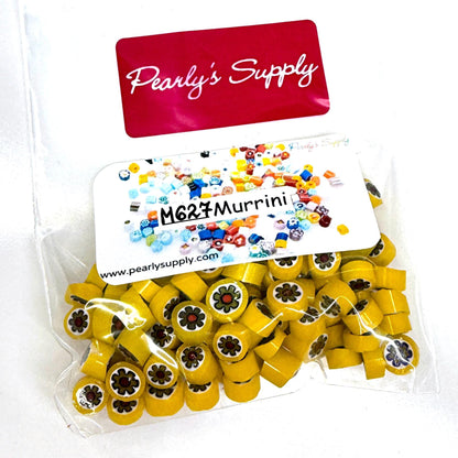 Glass Murrini – 1oz (28g) | COE 104 | Lampwork, Enameling, Fusing, Jewelry Supplies - M627- between 90-140 pcs 6-7mm