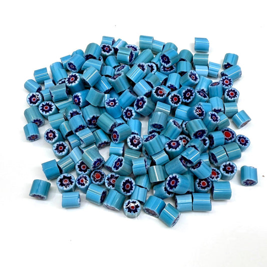 Glass Murrini – 1oz (28g) | COE 104 | Lampwork, Enameling, Fusing, Jewelry Supplies - M628 between 90-140 pcs 3-5mm