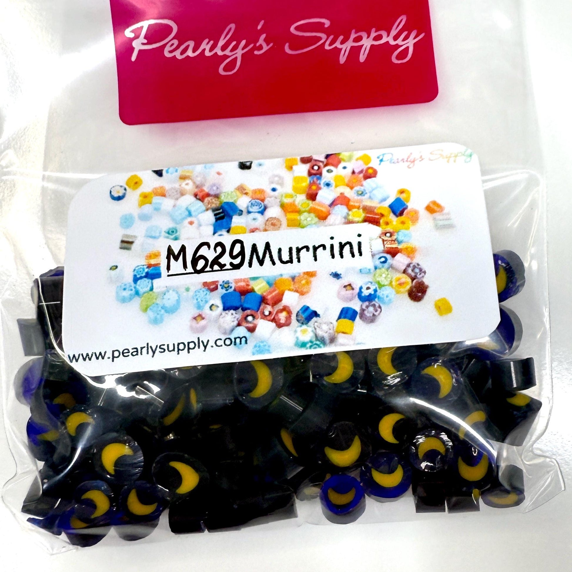 Glass Murrini – 1oz (28g) | COE 104 | Lampwork, Enameling, Fusing, Jewelry Supplies - M629 between 90-140 pcs 5-7mm