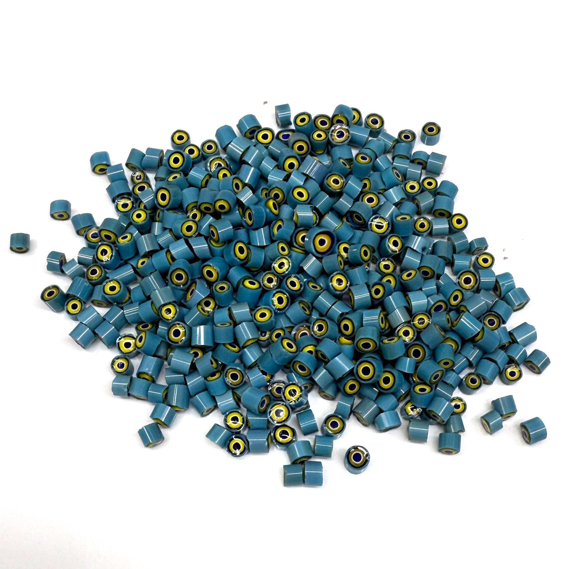 Glass Murrini – 1oz (28g) | COE 104 | Lampwork, Enameling, Fusing, Jewelry Supplies - M630 between 90-140 pcs 3-5mm