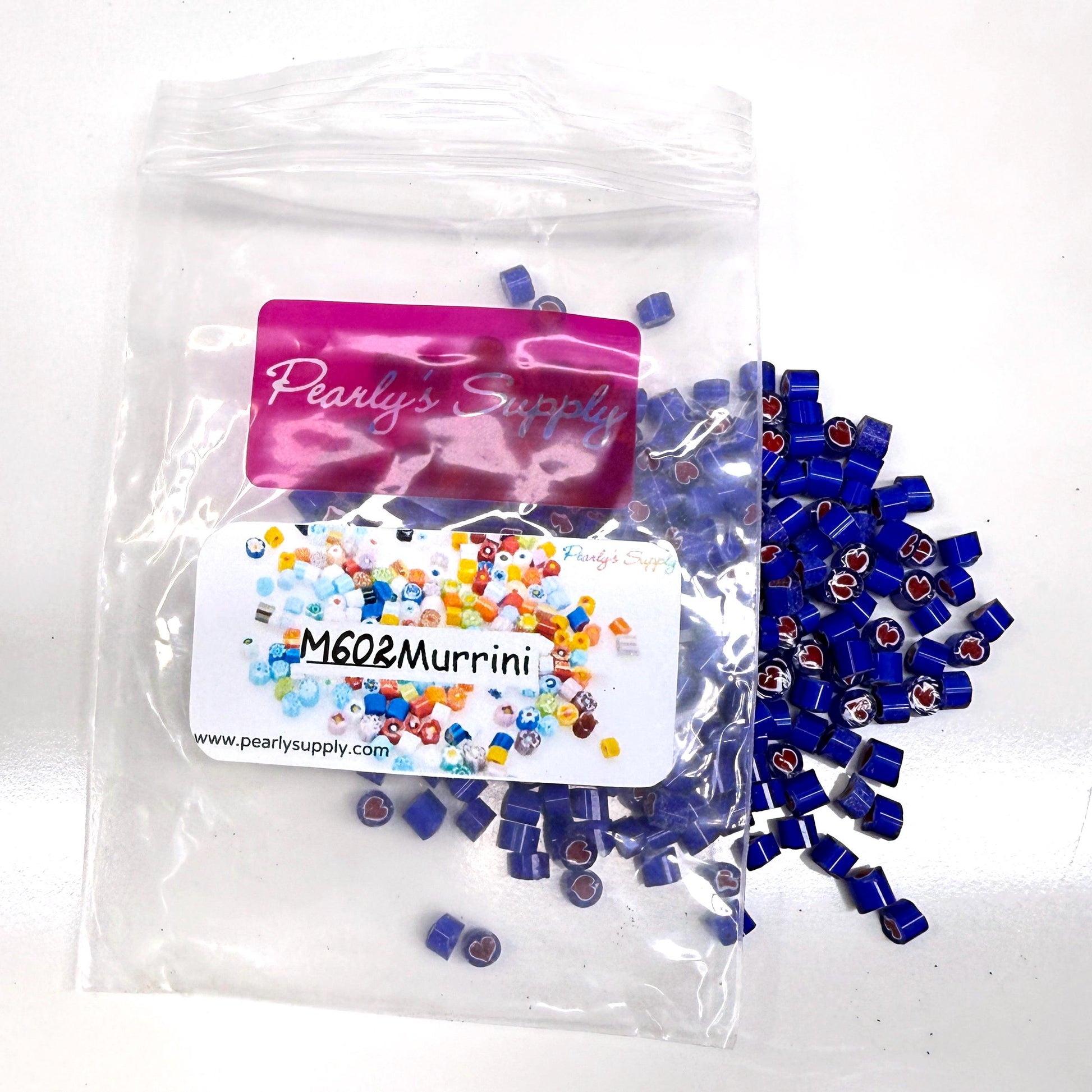 Glass Murrini – 1oz (28g) Mixed Slices | COE 104 | Lampwork, Enameling, Fusing, Jewelry Supplies - M602 - between 90-140 pcs 4-5mm