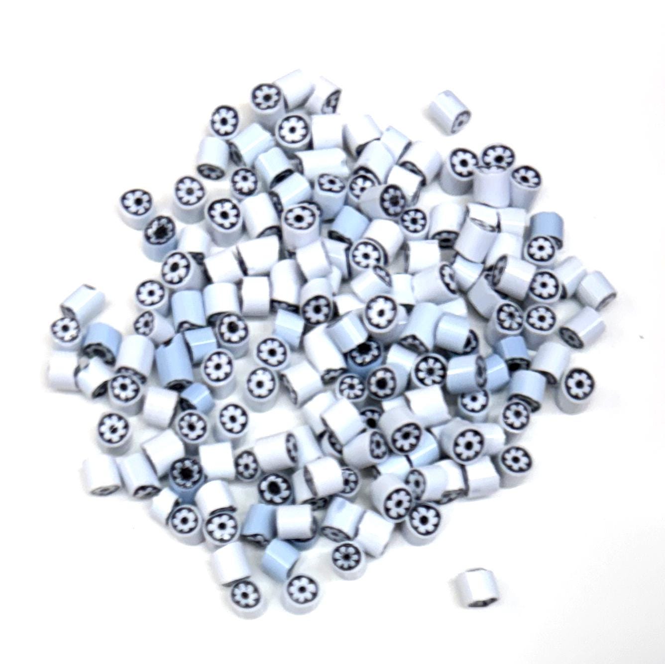Glass Murrini – 1oz (28g) Mixed Slices | COE 104 | Lampwork, Enameling, Fusing, Jewelry Supplies - M608 - between 90-140 pcs 4-5mm