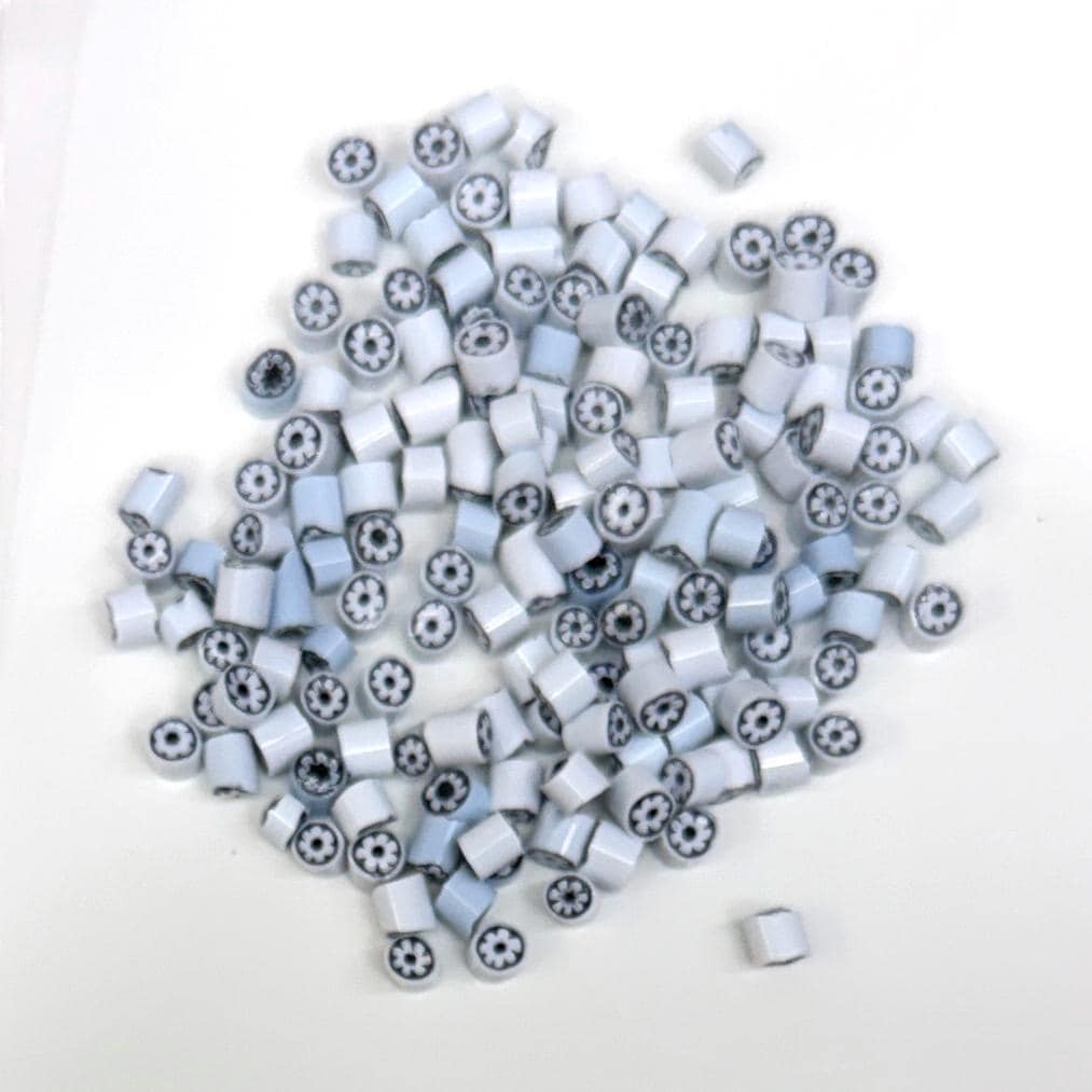 Glass Murrini – 1oz (28g) Mixed Slices | COE 104 | Lampwork, Enameling, Fusing, Jewelry Supplies - M608 - between 90-140 pcs 4-5mm