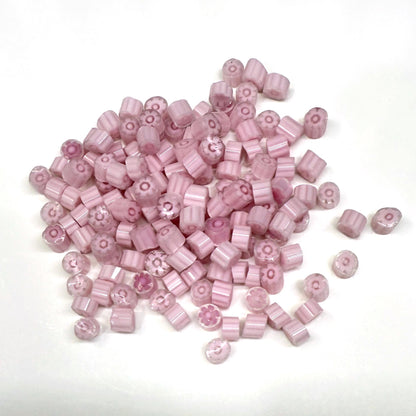 Glass Murrini – 1oz (28g) Mixed Slices | COE 104 | Lampwork, Enameling, Fusing, Jewelry Supplies - M612 - between 90-140 pcs 5-6mm