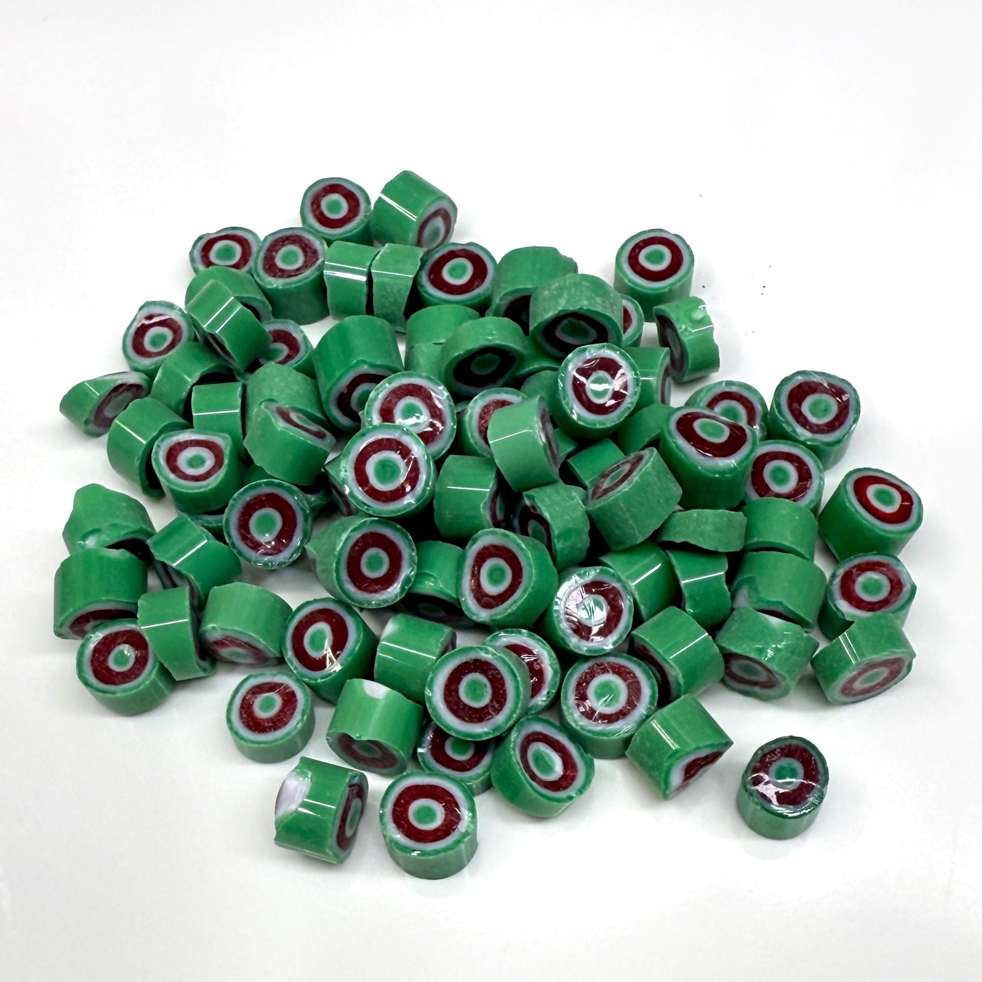 Glass Murrini – 1oz (28g) | COE 104 | Lampwork, Enameling, Fusing, Jewelry Supplies - M614 - between 90-140 pcs 5-6mm