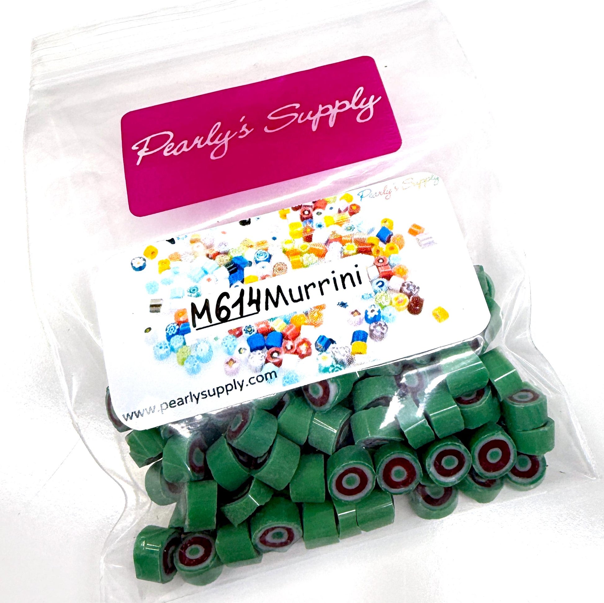 Glass Murrini – 1oz (28g) | COE 104 | Lampwork, Enameling, Fusing, Jewelry Supplies - M614 - between 90-140 pcs 5-6mm