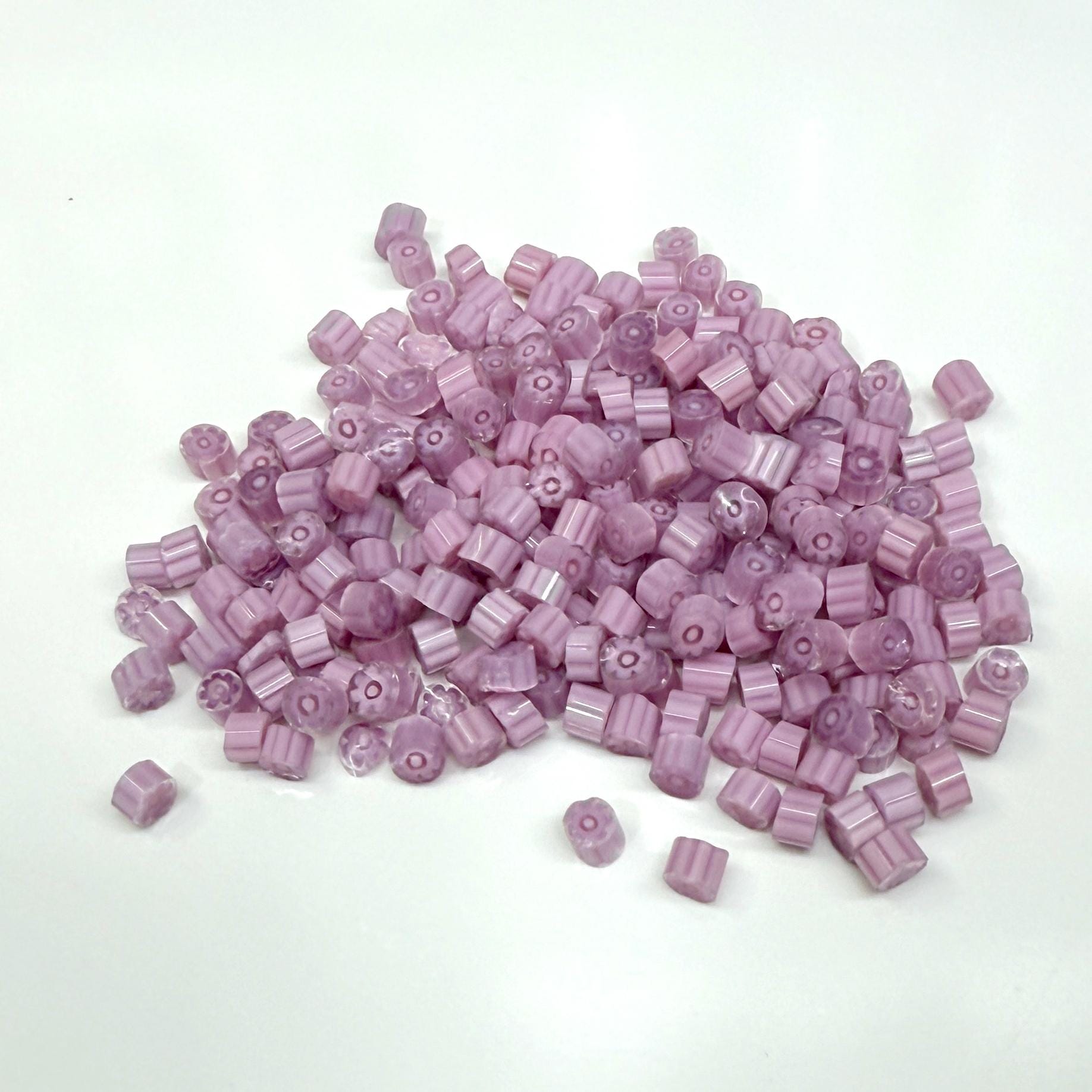 Glass Murrini – 1oz (28g) | COE 104 | Lampwork, Enameling, Fusing, Jewelry Supplies - M615 - between 90-140 pcs 5-6mm