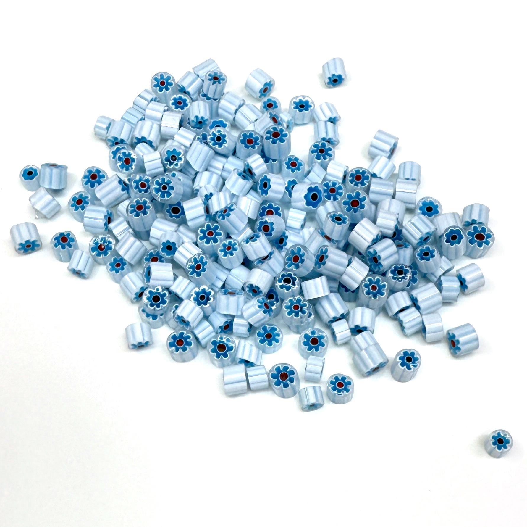 Glass Murrini – 1oz (28g) | COE 104 | Lampwork, Enameling, Fusing, Jewelry Supplies - M619 - between 90-140 pcs 4-5mm