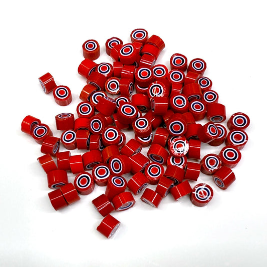 Glass Murrini – 1oz (28g) | COE 104 | Lampwork, Enameling, Fusing, Jewelry Supplies - M620 - between 90-140 pcs 5-6mm