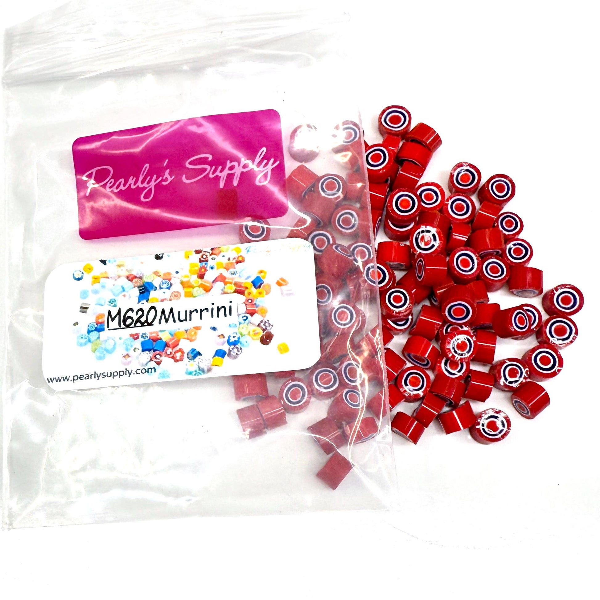 Glass Murrini – 1oz (28g) | COE 104 | Lampwork, Enameling, Fusing, Jewelry Supplies - M620 - between 90-140 pcs 5-6mm