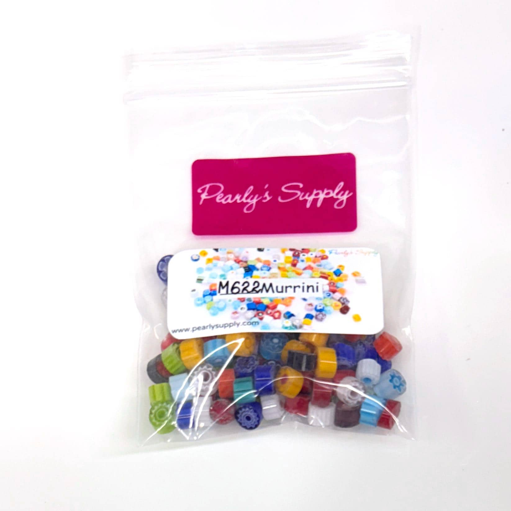 Glass Murrini – 1oz (28g) | COE 104 | Lampwork, Enameling, Fusing, Jewelry Supplies - M622- between 90-140 pcs 6-7mm