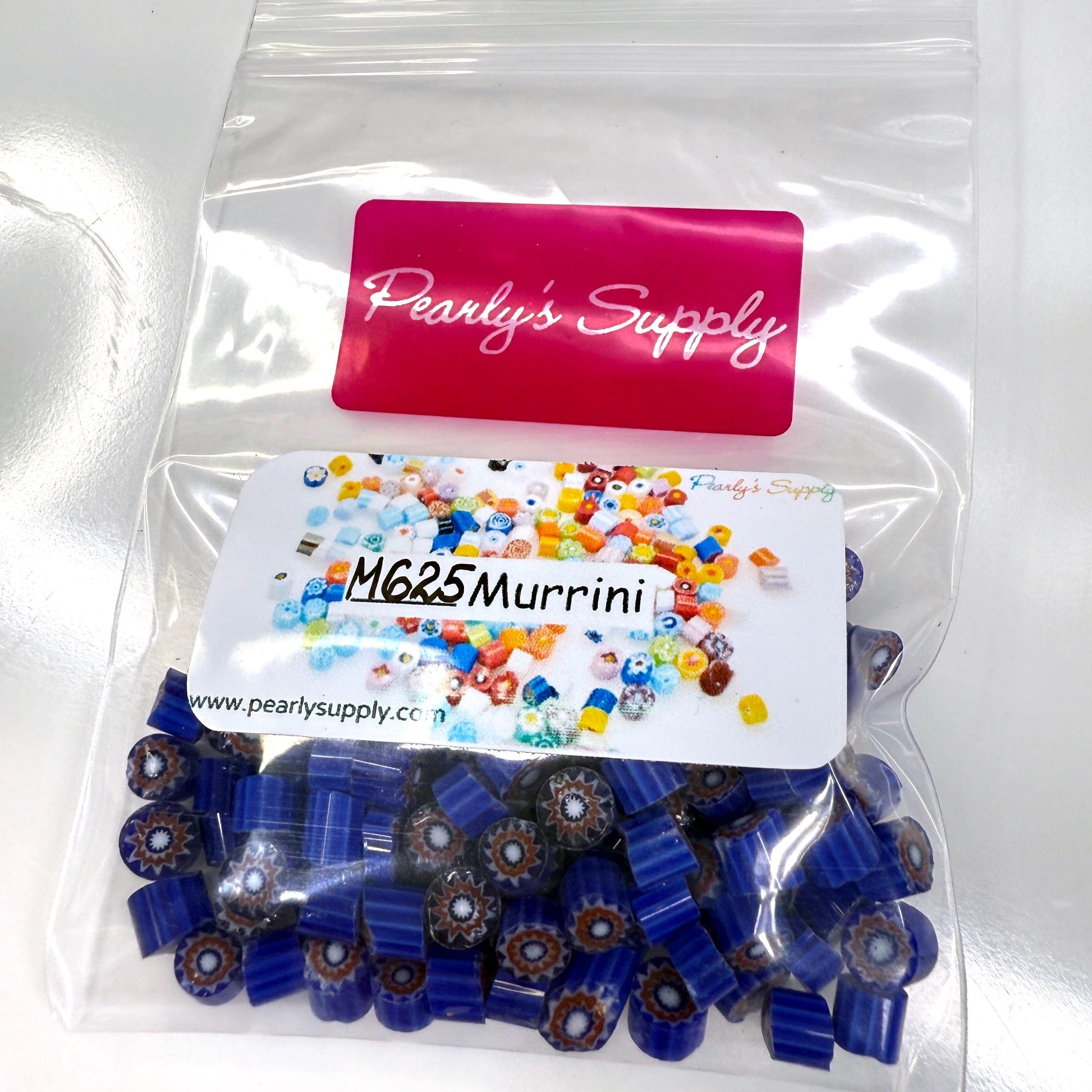 Glass Murrini – 1oz (28g) | COE 104 | Lampwork, Enameling, Fusing, Jewelry Supplies - M625- between 90-140 pcs 5-6mm
