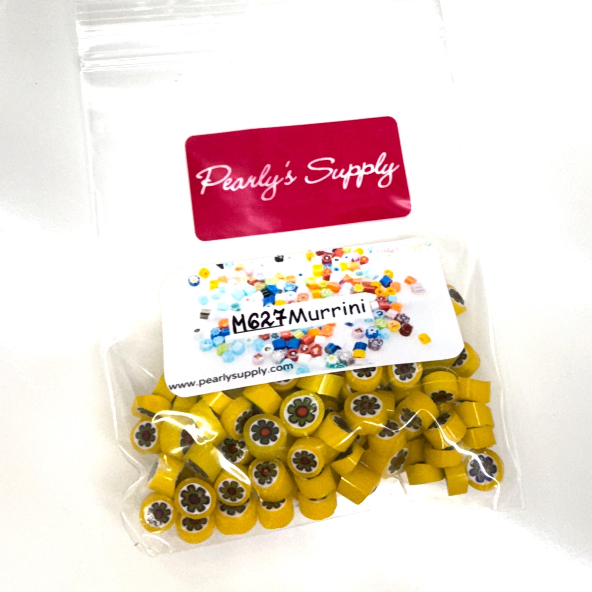 Glass Murrini – 1oz (28g) | COE 104 | Lampwork, Enameling, Fusing, Jewelry Supplies - M627- between 90-140 pcs 6-7mm