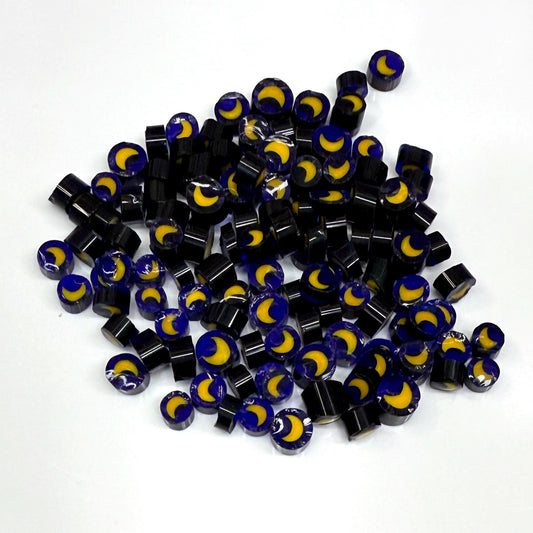 Glass Murrini – 1oz (28g) | COE 104 | Lampwork, Enameling, Fusing, Jewelry Supplies - M629 between 90-140 pcs 5-7mm