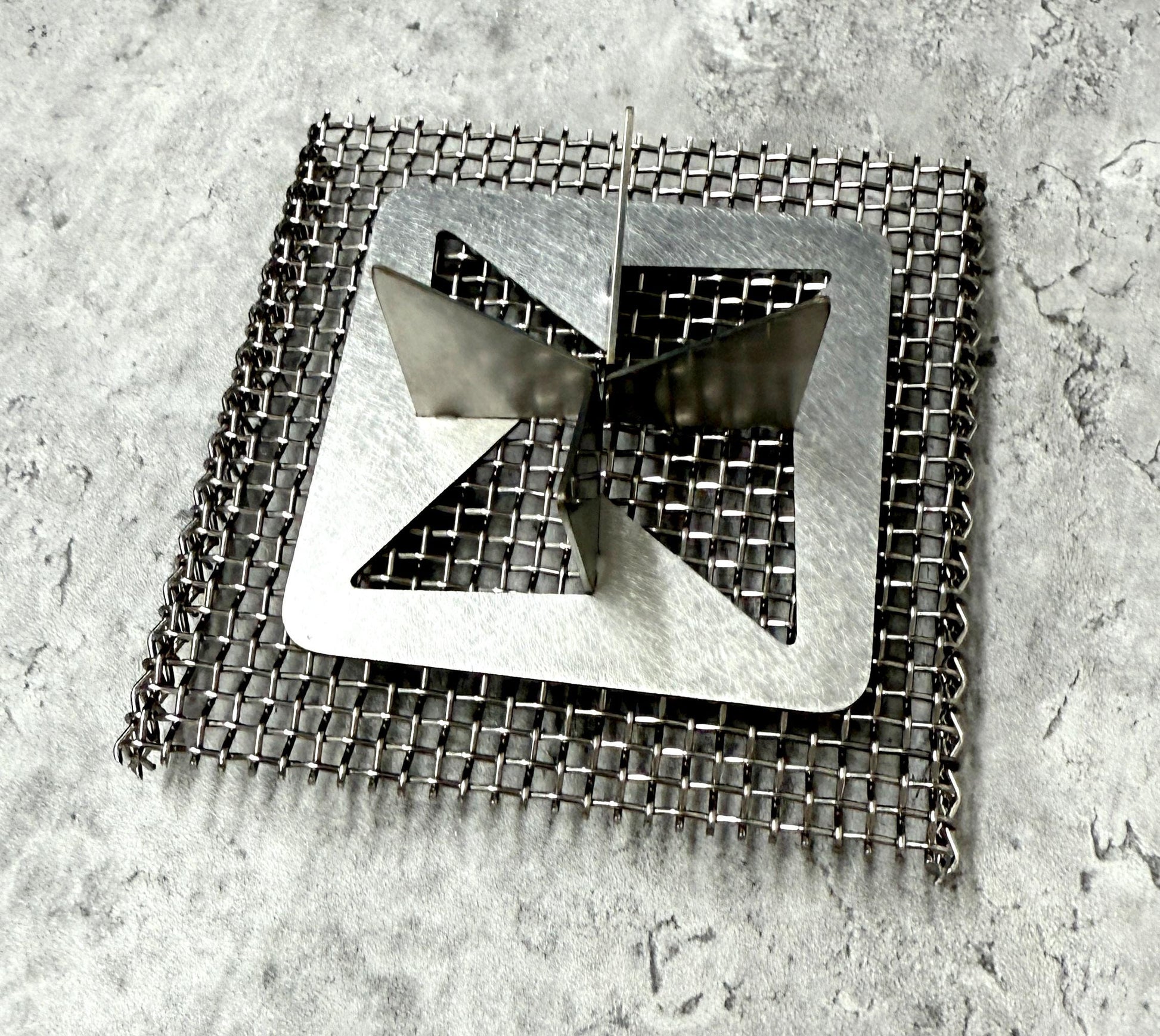 Enameling Supplies 1mm strong high quality Wire mesh stainless steel 6*5" or 3.6"*3.6" with lags for Torch Fired and Kiln Enameling