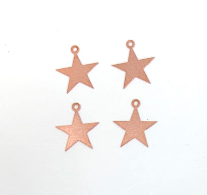 Copper Blanks - 1025# Star Copper blank, stamped solid copper, personalized 24 Gauge, Solid, copper blank, raw copper