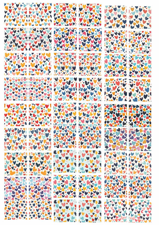 Overglaze Decals, Valentines Ceramic decals - Enamel Decal - Fusible Decal - Glass Fusing Decal ~ Waterslide Decal 40170