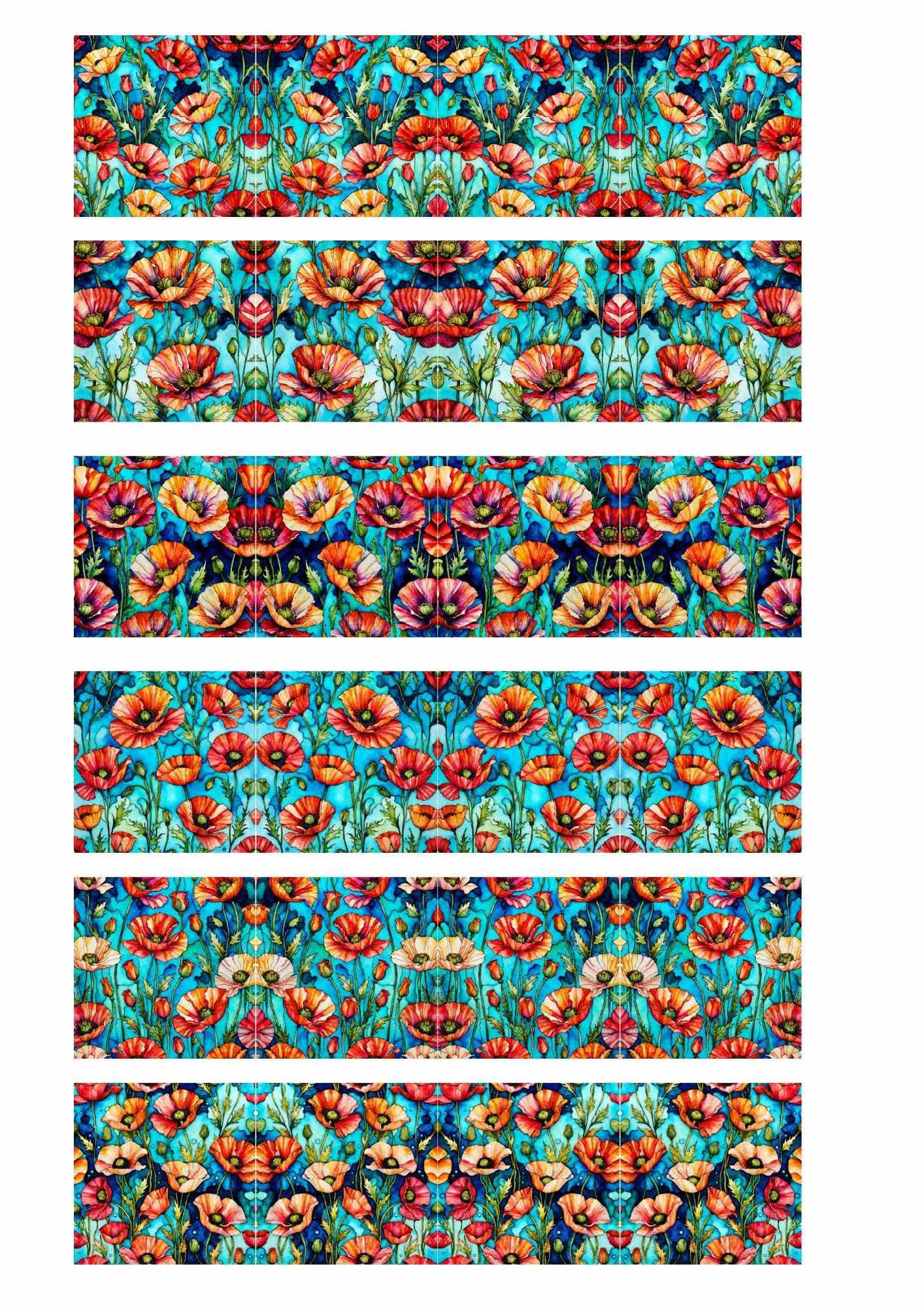 Overglaze Decals, Flowers Ceramic decals - Enamel Decal - Fusible Decal - Glass Fusing Decal ~ Waterslide Decal 40172