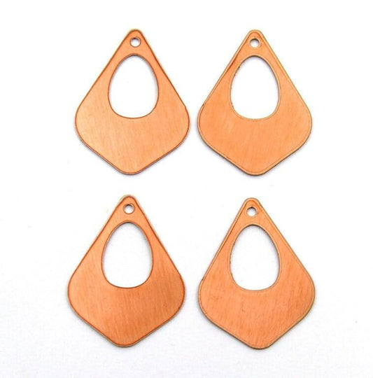 Large Copper Drop Disc Blanks: Jewelry Stamping and Enameling Supplies 126#